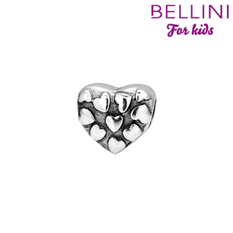 Bellini 562.447 - Zilveren Bellini bedel fantasie hartje