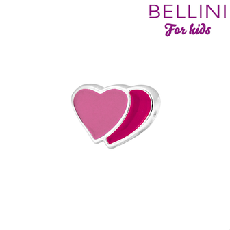 Bellini 567.446 - zilveren bedel hartjes emaille