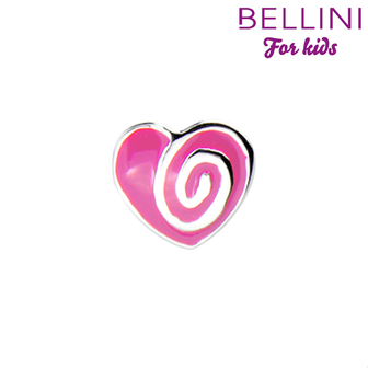 Bellini 567.404 - zilveren bedel hartje emaille