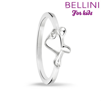 Bellini 579.018 - Zilveren Bellini ring schildpad met zirkonia