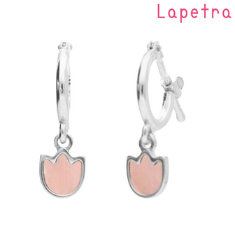 La Petra - LPPO0018 - oorring roze tulp