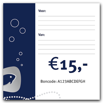 Cadeaubon &euro;15,-