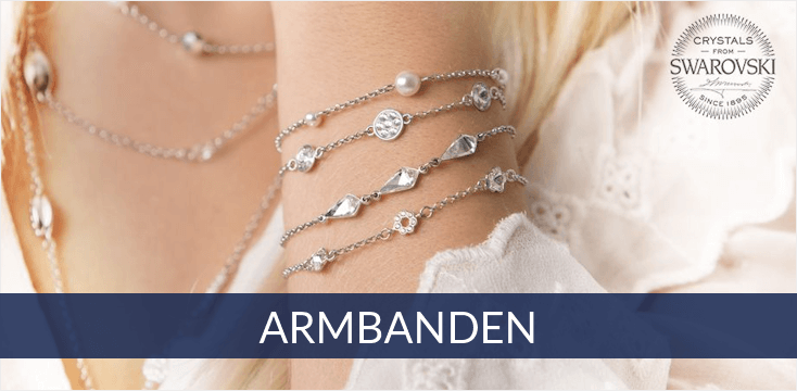 Spark - zilveren armbanden met Swarovski