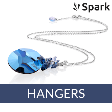 Spark - zilveren colliers met Swarovski hanger