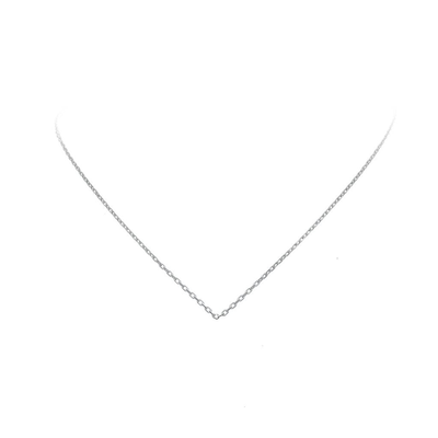 Zilveren collier - anker 1.2mm